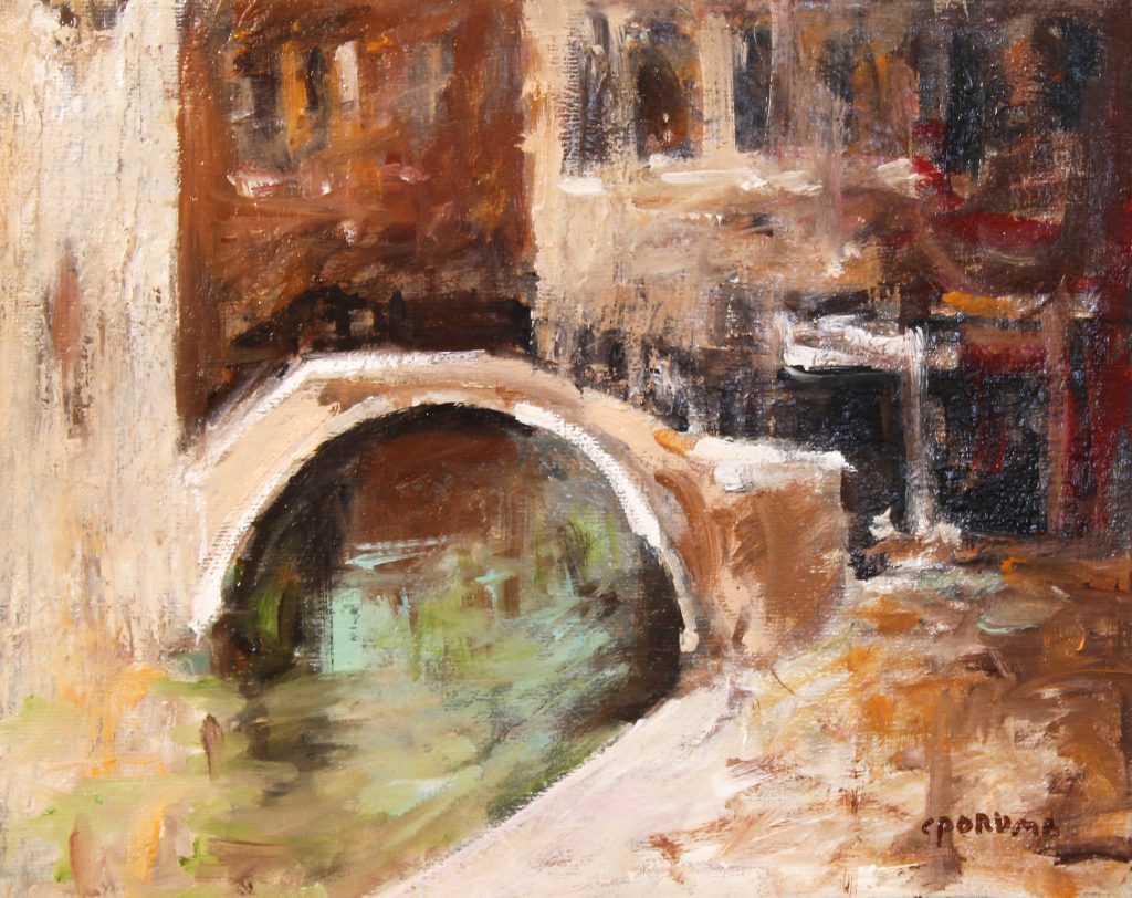 Peisaj venețian 15 – pictură în ulei, artist Cristian Porumb – Cristian Porumb – O Galerie de Artă