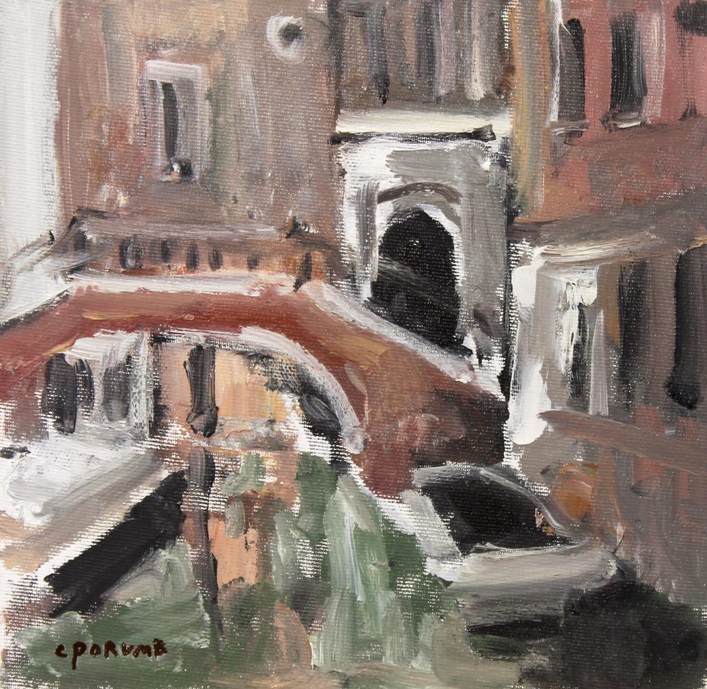 Peisaj venețian 4 – pictură în ulei, artist Cristian Porumb – Cristian Porumb – O Galerie de Artă
