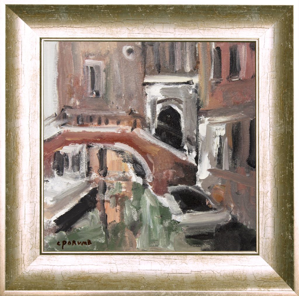 Peisaj venețian 4 – pictură în ulei, artist Cristian Porumb – Cristian Porumb – O Galerie de Artă