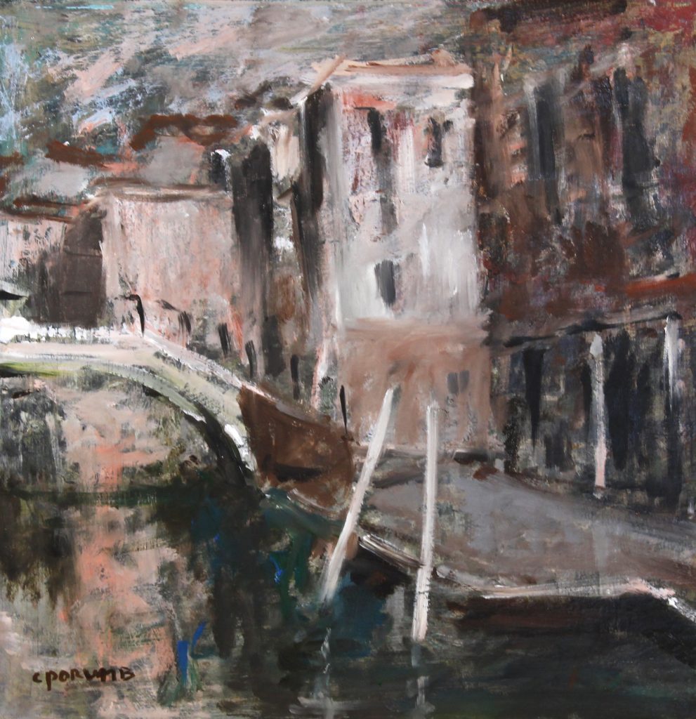 Peisaj venețian 7 – pictură în ulei, artist Cristian Porumb – Cristian Porumb – O Galerie de Artă
