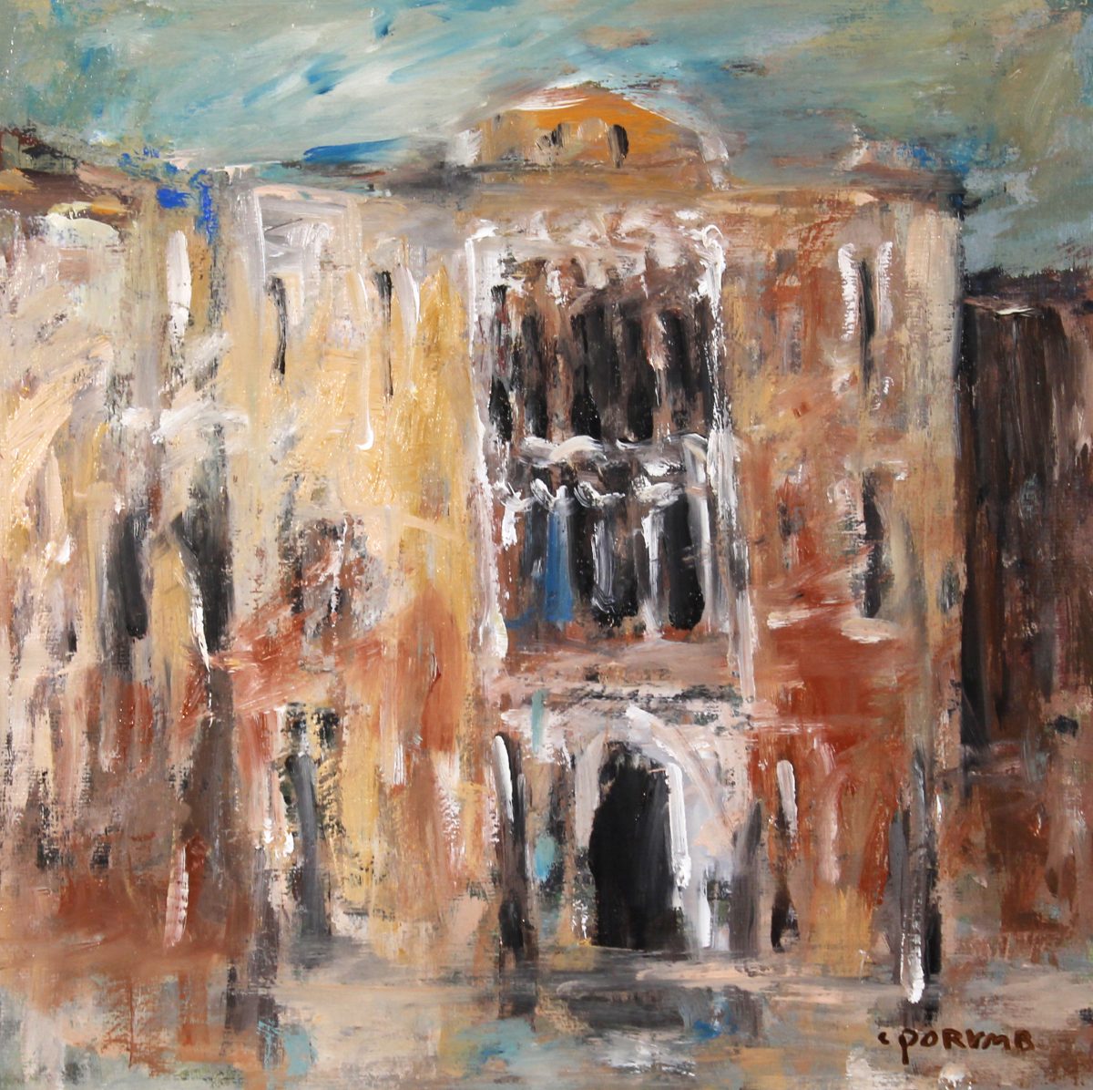 Peisaj venețian 9 – pictură în ulei, artist Cristian Porumb – Cristian Porumb – O Galerie de Artă