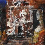 Portret renascentist 1 – tehnică mixtă, artist Cristian Porumb – Cristian Porumb – O Galerie de Artă