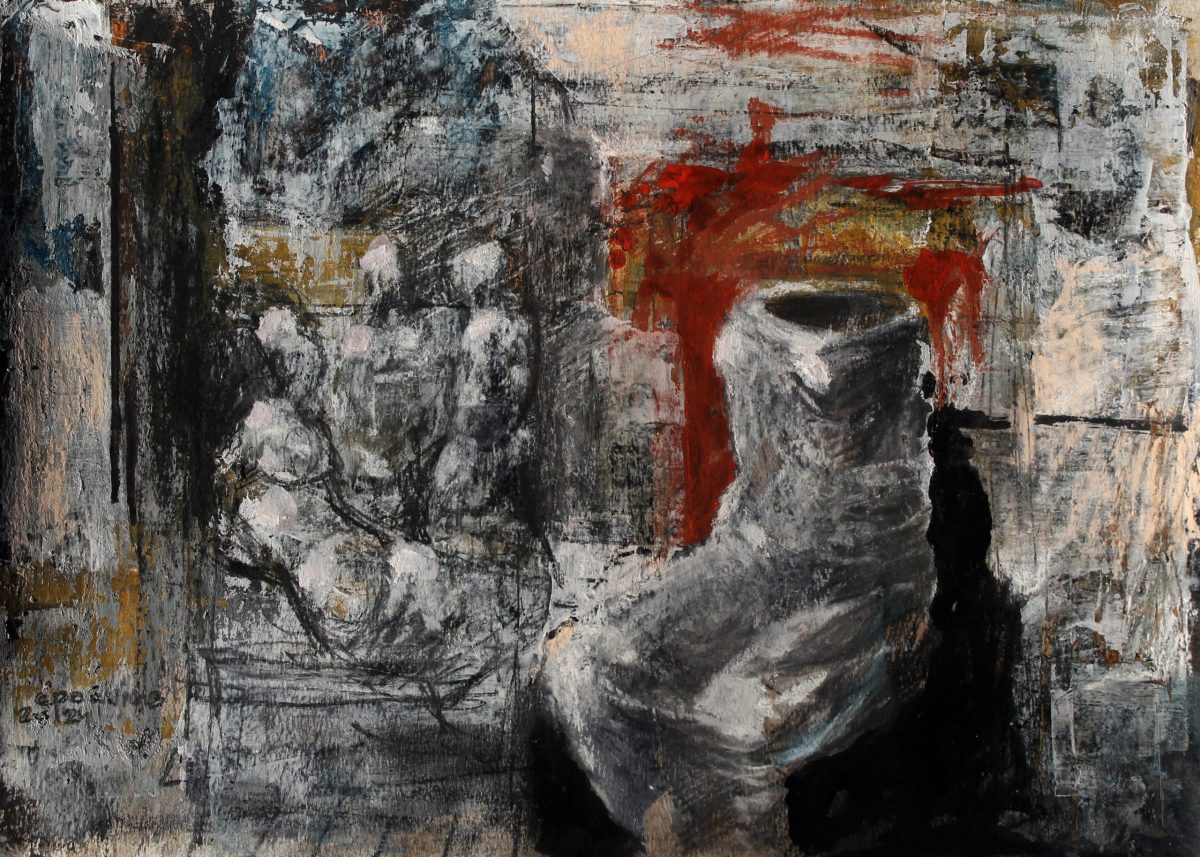 Povestiri despre bravul Ulise 4 – tehnică mixtă, artist Cristian Porumb – Cristian Porumb – O Galerie de Artă