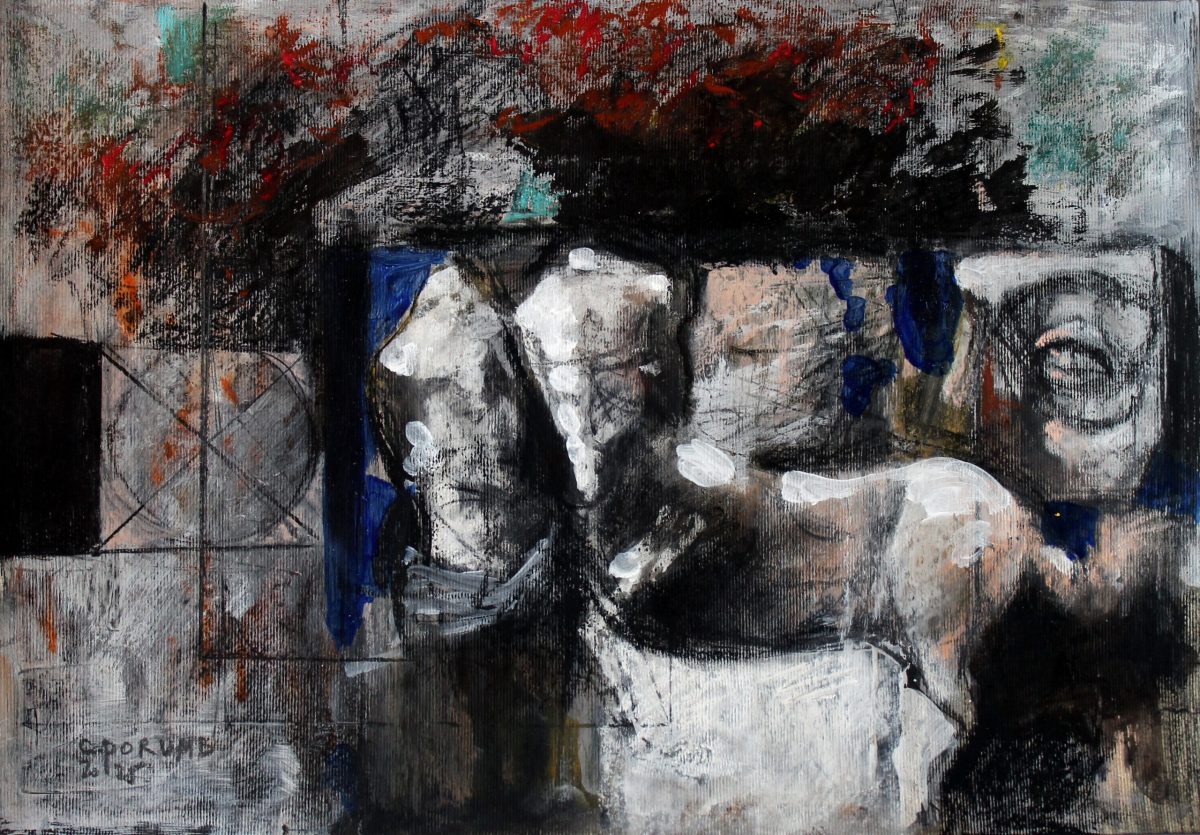 Povestiri despre bravul Ulise 5 – tehnică mixtă, artist Cristian Porumb – Cristian Porumb – O Galerie de Artă