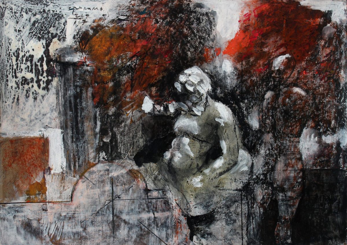 Povestiri despre bravul Ulise 6 – tehnică mixtă, artist Cristian Porumb – Cristian Porumb – O Galerie de Artă