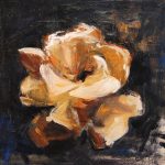 Trandafir – pictură în ulei, artist Cristian Porumb – Cristian Porumb – O Galerie de Artă