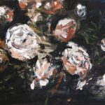 Trandafiri roz 2 – pictură în ulei, artist Cristian Porumb – Cristian Porumb – O Galerie de Artă