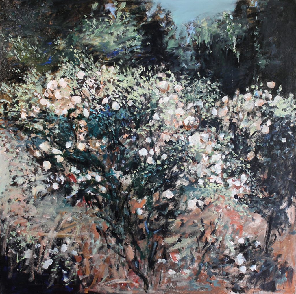 Tufa de trandafiri 2 – pictură în ulei, artist Cristian Porumb – Cristian Porumb – O Galerie de Artă
