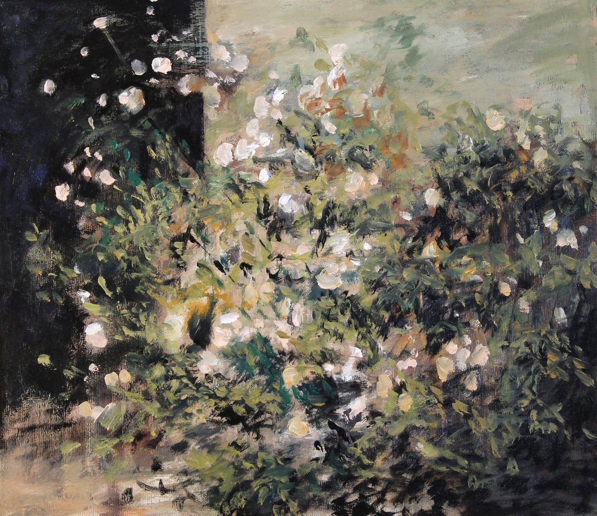 Tufa de trandafiri 5 – pictură în ulei, artist Cristian Porumb – Cristian Porumb – O Galerie de Artă