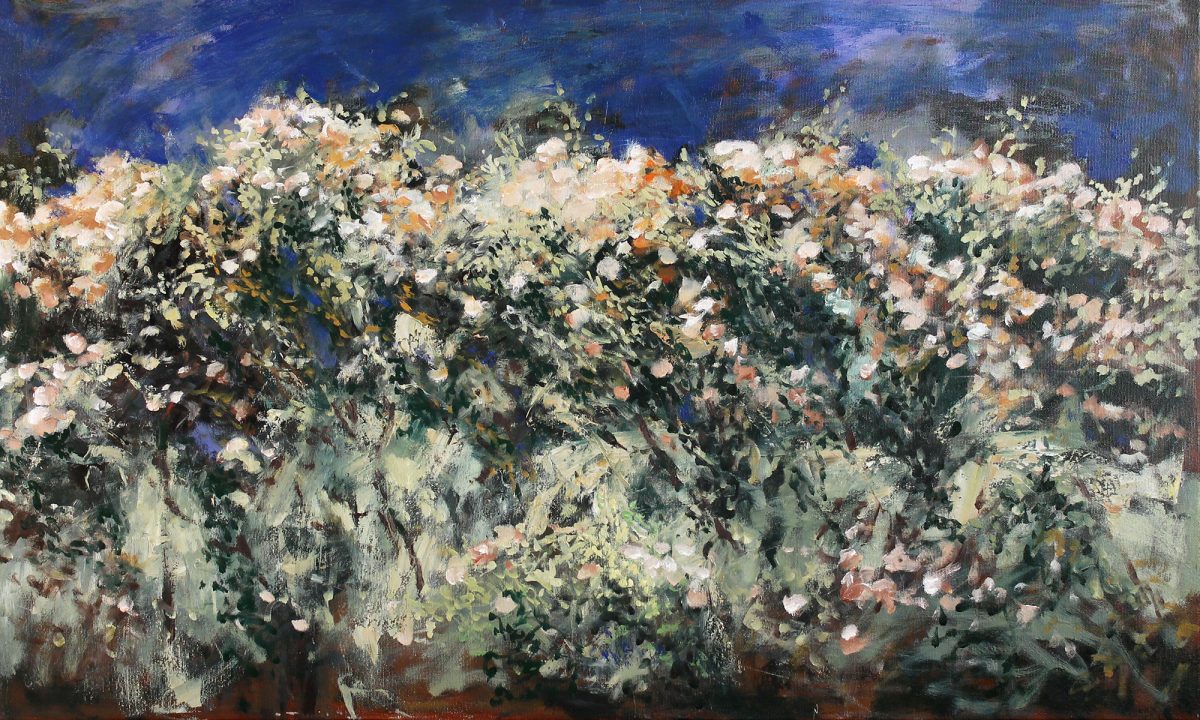 Tufa de trandafiri 6 – pictură în ulei, artist Cristian Porumb – Cristian Porumb – O Galerie de Artă