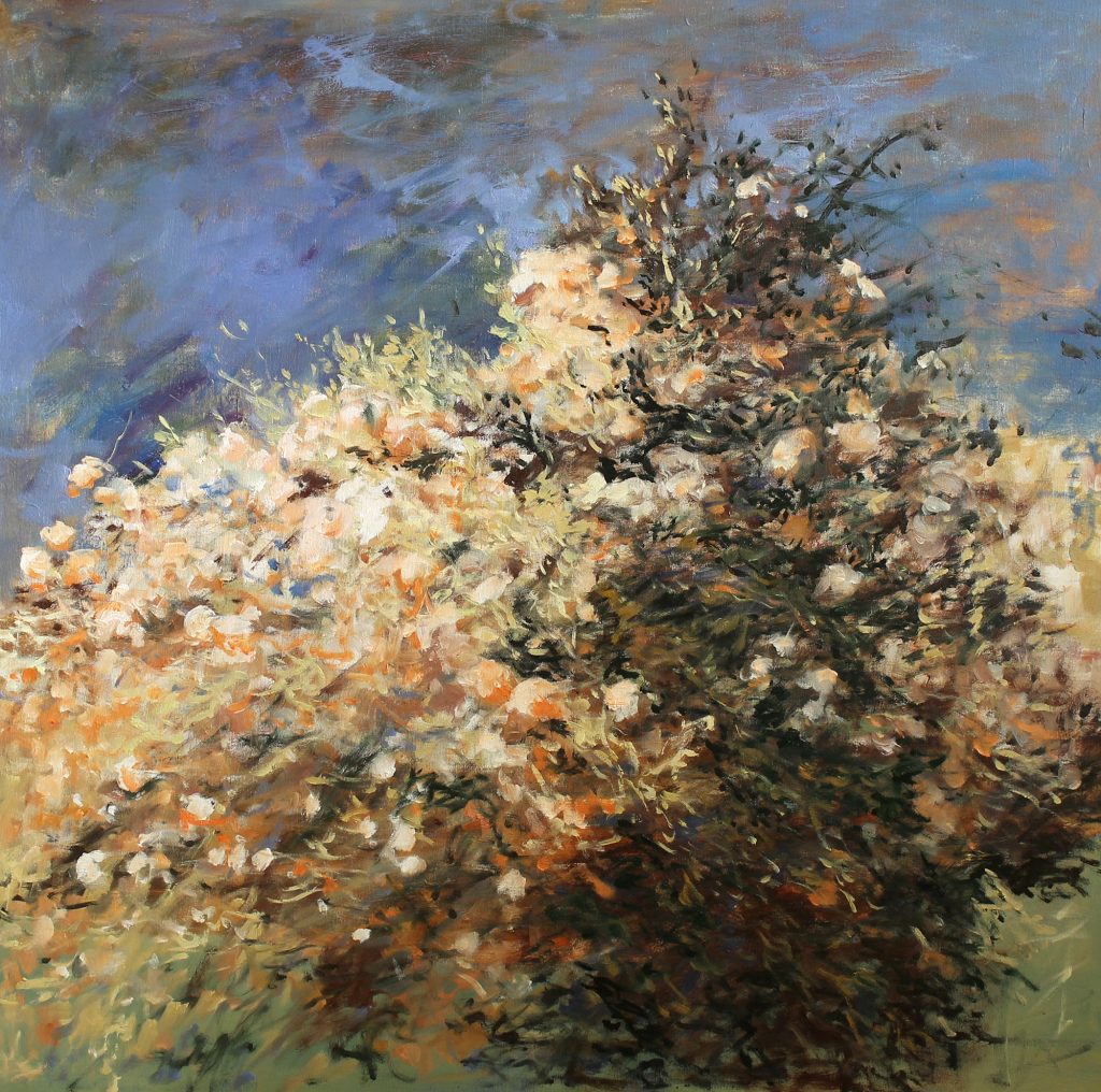Tufa de trandafiri 7 – pictură în ulei, artist Cristian Porumb – Cristian Porumb – O Galerie de Artă