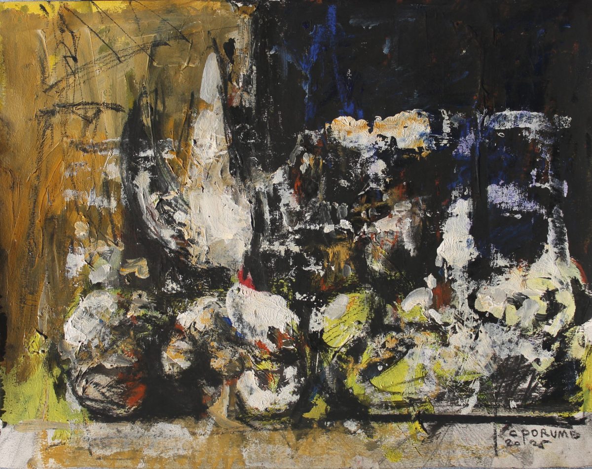 Vanitas 8 – tehnică mixtă, artist Cristian Porumb – Cristian Porumb – O Galerie de Artă