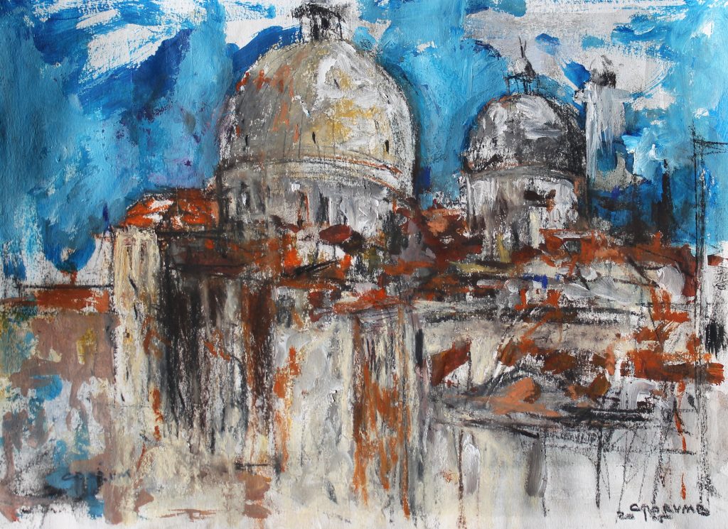 Veneția – tehnică mixtă, artist Cristian Porumb – Cristian Porumb – O Galerie de Artă