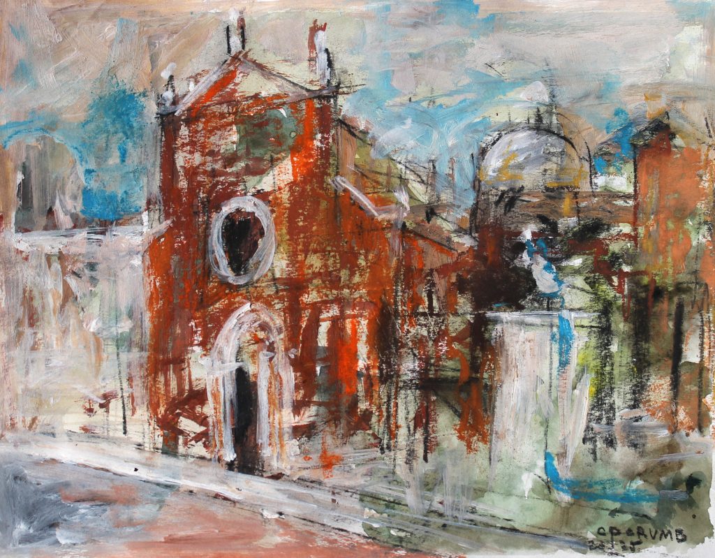 Veneția 10 – tehnică mixtă, artist Cristian Porumb – Cristian Porumb – O Galerie de Artă