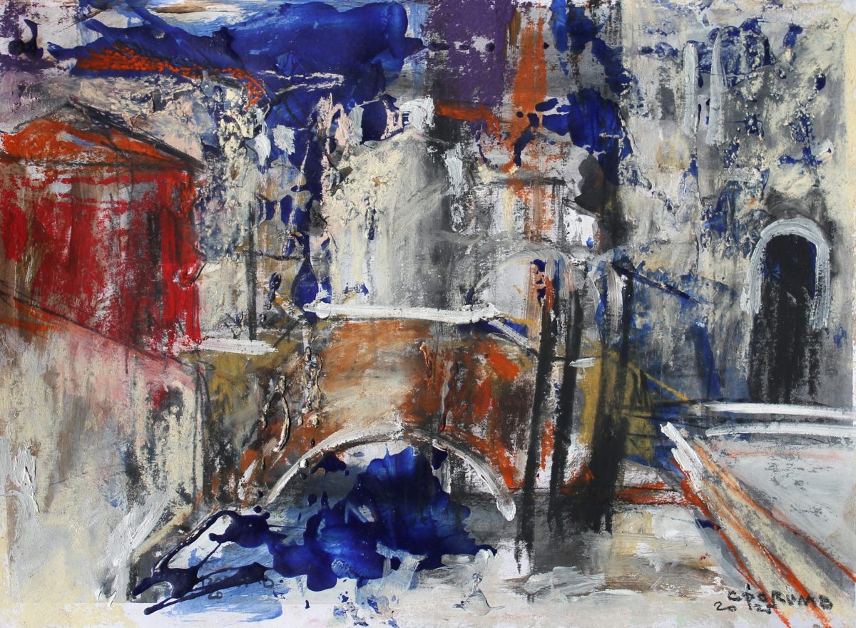 Veneția 2 – tehnică mixtă, artist Cristian Porumb – Cristian Porumb – O Galerie de Artă