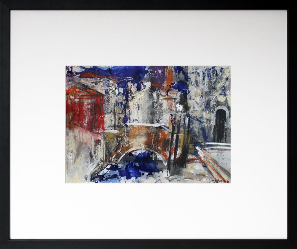 Veneția 2 – tehnică mixtă, artist Cristian Porumb – Cristian Porumb – O Galerie de Artă