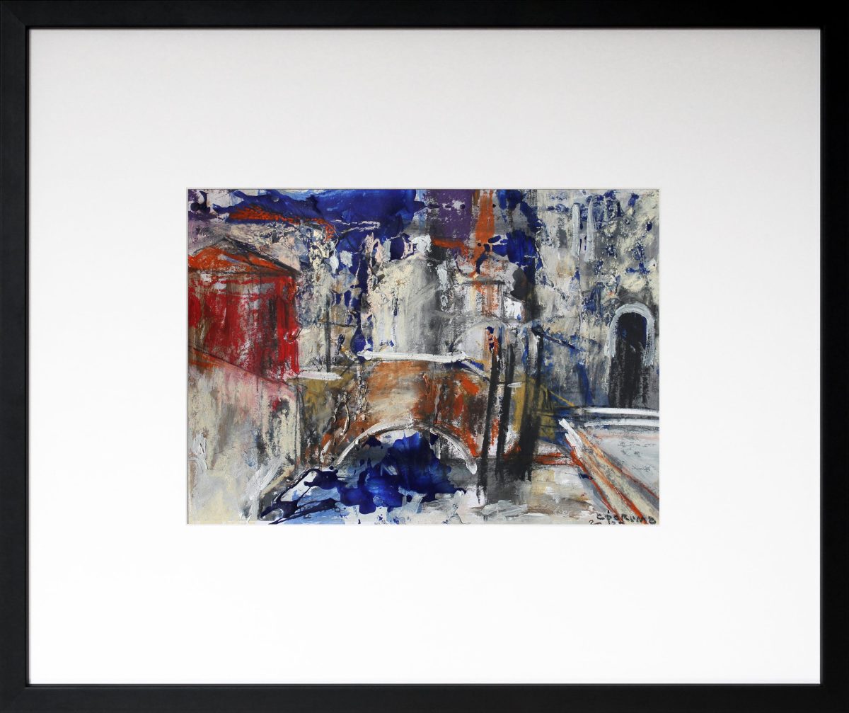 Veneția 2 – tehnică mixtă, artist Cristian Porumb – Cristian Porumb – O Galerie de Artă