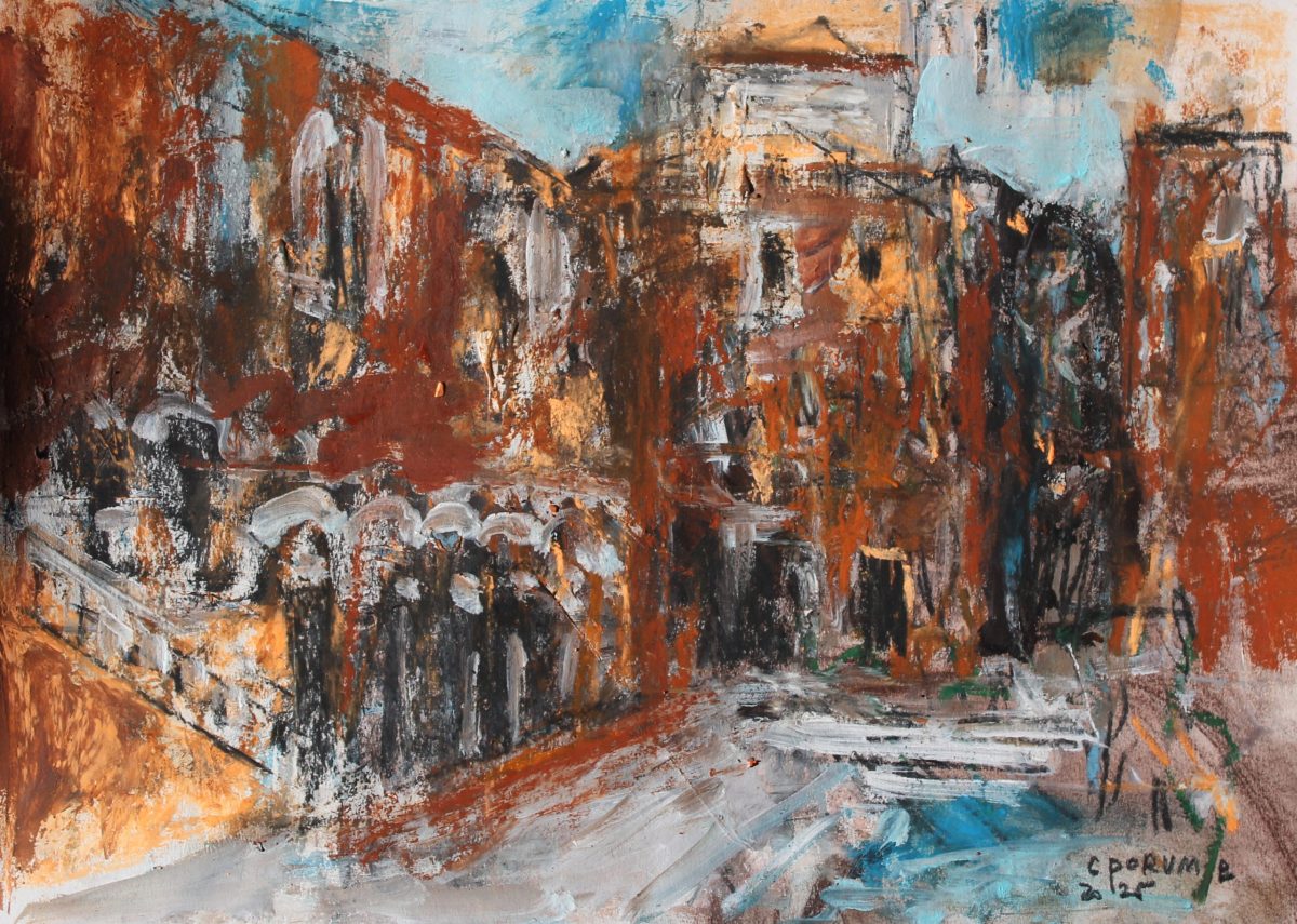 Veneția 3 – tehnică mixtă, artist Cristian Porumb – Cristian Porumb – O Galerie de Artă