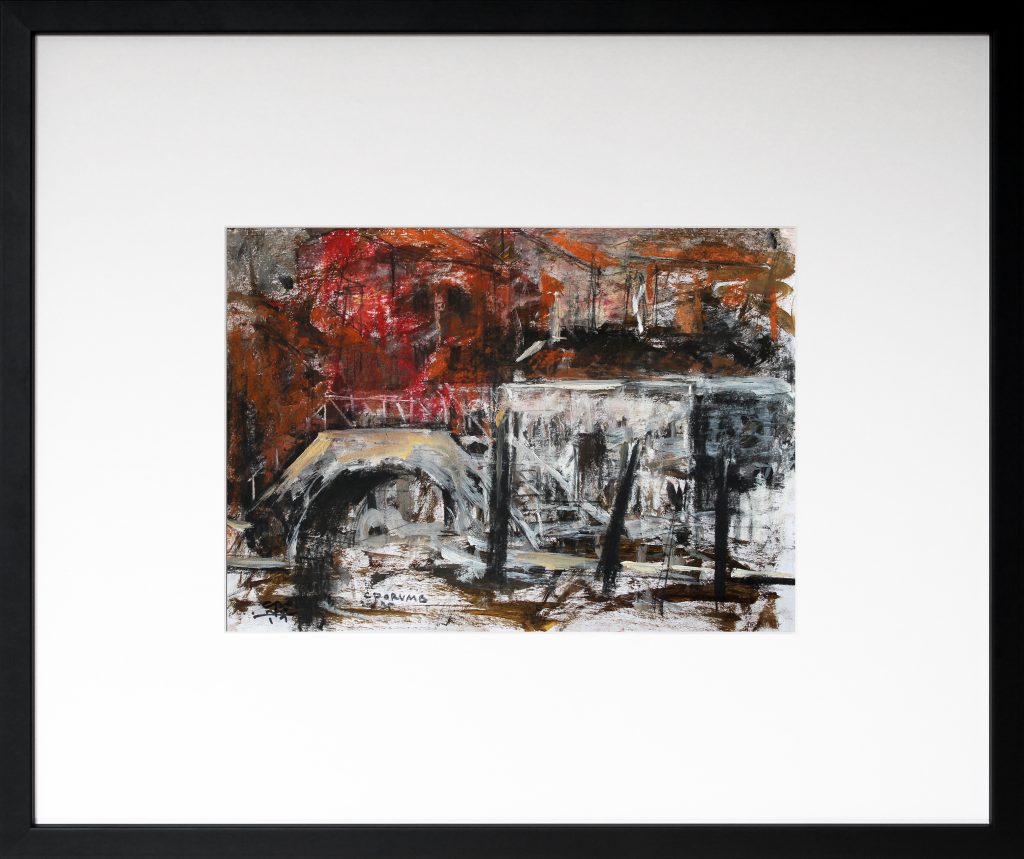 Veneția 4 – tehnică mixtă, artist Cristian Porumb – Cristian Porumb – O Galerie de Artă
