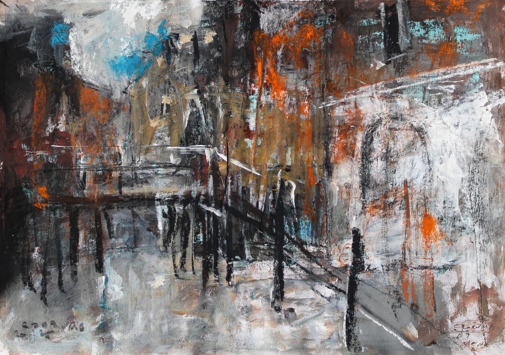 Veneția 5 – tehnică mixtă, artist Cristian Porumb – Cristian Porumb – O Galerie de Artă