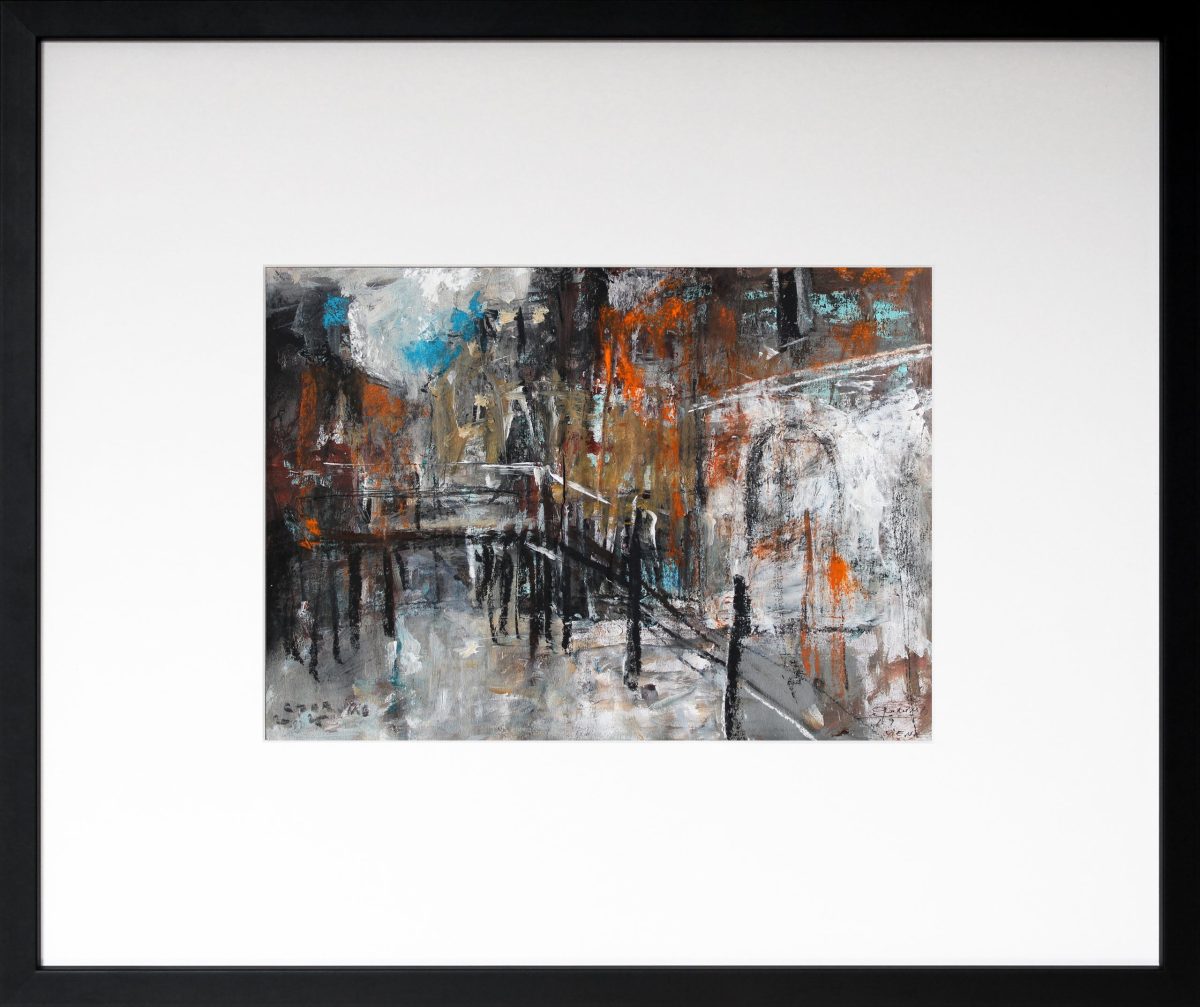 Veneția 5 – tehnică mixtă, artist Cristian Porumb – Cristian Porumb – O Galerie de Artă