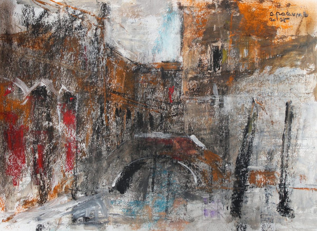 Veneția 6 – tehnică mixtă, artist Cristian Porumb – Cristian Porumb – O Galerie de Artă