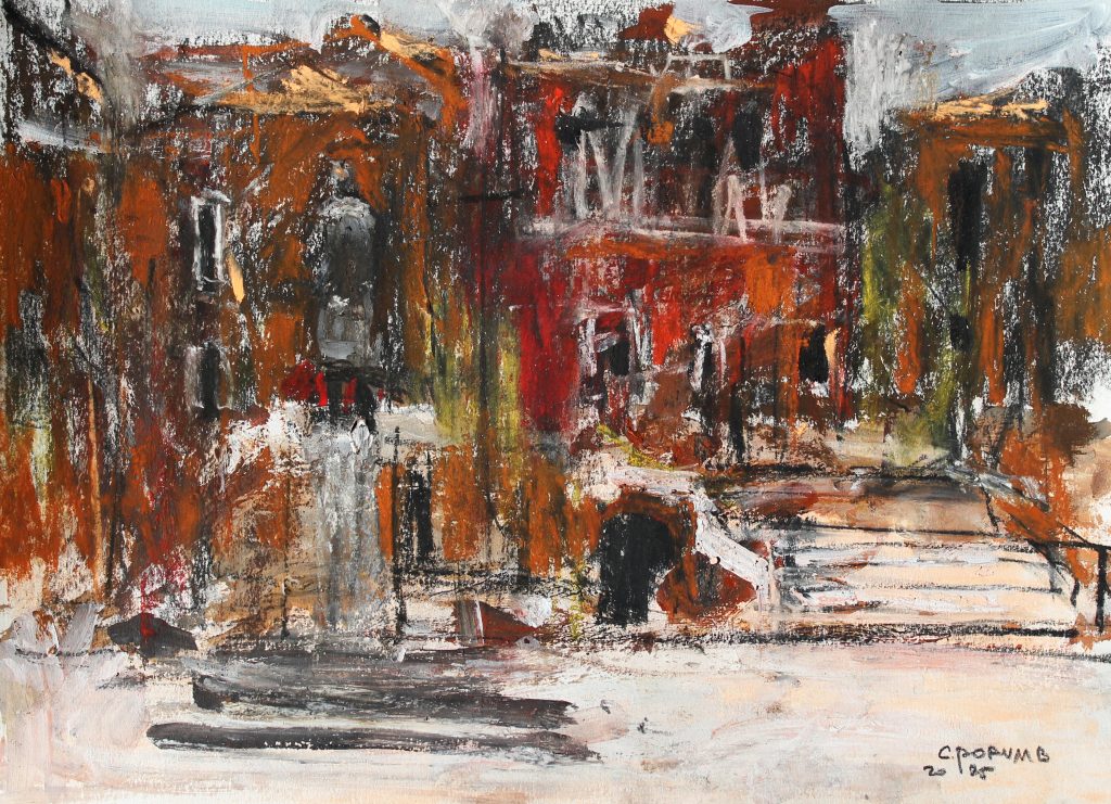Veneția 7 – tehnică mixtă, artist Cristian Porumb – Cristian Porumb – O Galerie de Artă