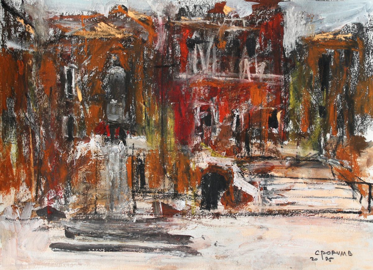 Veneția 7 – tehnică mixtă, artist Cristian Porumb – Cristian Porumb – O Galerie de Artă