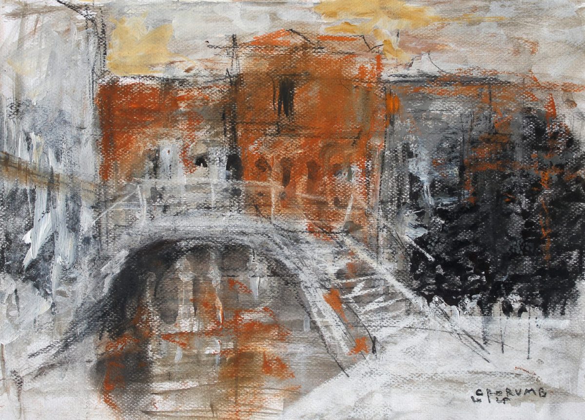 Veneția 8 – tehnică mixtă, artist Cristian Porumb – Cristian Porumb – O Galerie de Artă