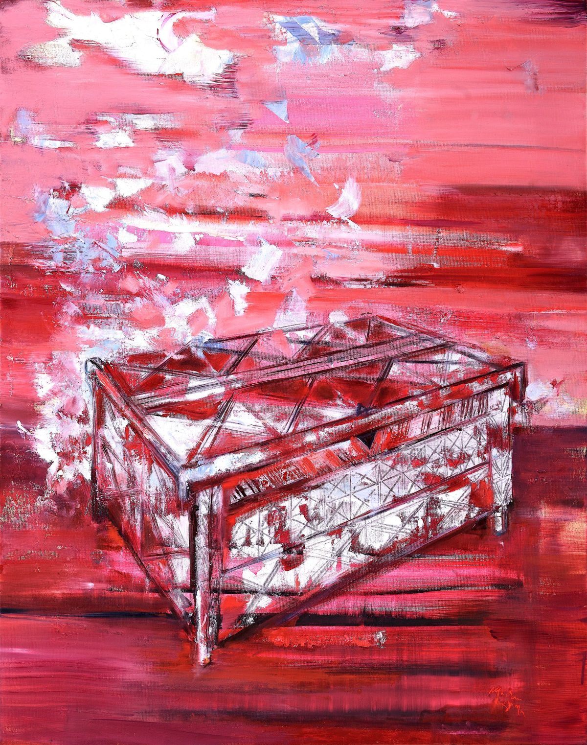 Lada de zestre – pictură în ulei, artistă Cristina Marian – Cristina Marian – O Galerie de Artă