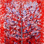 Pom de martie – pictură în ulei, artistă Cristina Marian – Cristina Marian – O Galerie de Artă
