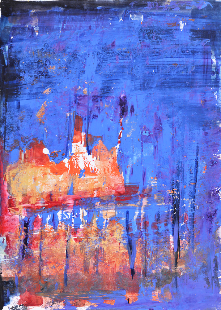 Island – pictură în acrilic, artistă Cristina Marian – Cristina Marian – O Galerie de Artă