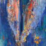 Plecarea Îngerului – pictură în ulei, artistă Cristina Marian – Cristina Marian – O Galerie de Artă