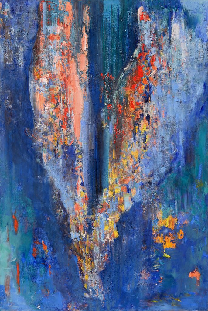 Plecarea Îngerului – pictură în ulei, artistă Cristina Marian – Cristina Marian – O Galerie de Artă