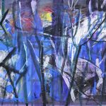 Summer night – acuarelă, artistă Cristina Marian – Cristina Marian – O Galerie de Artă