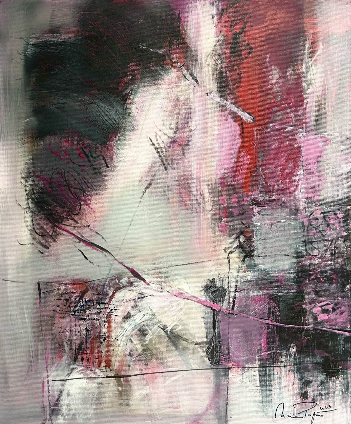 Introspecție 8 – pictură în acrilic, artistă Mariana Papară – Mariana Papară – O Galerie de Artă