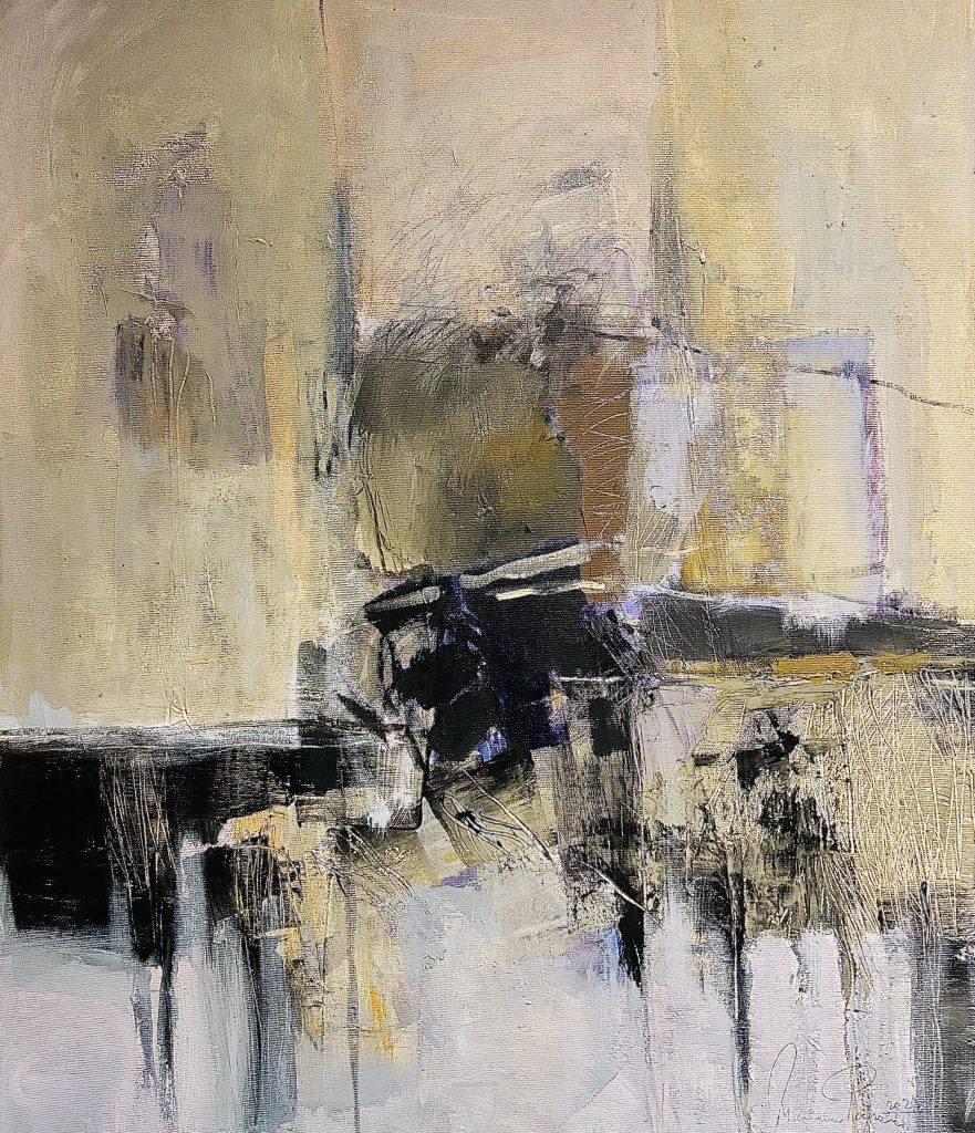 Introspecție 9 – pictură în acrilic, artistă Mariana Papară – Mariana Papară – O Galerie de Artă