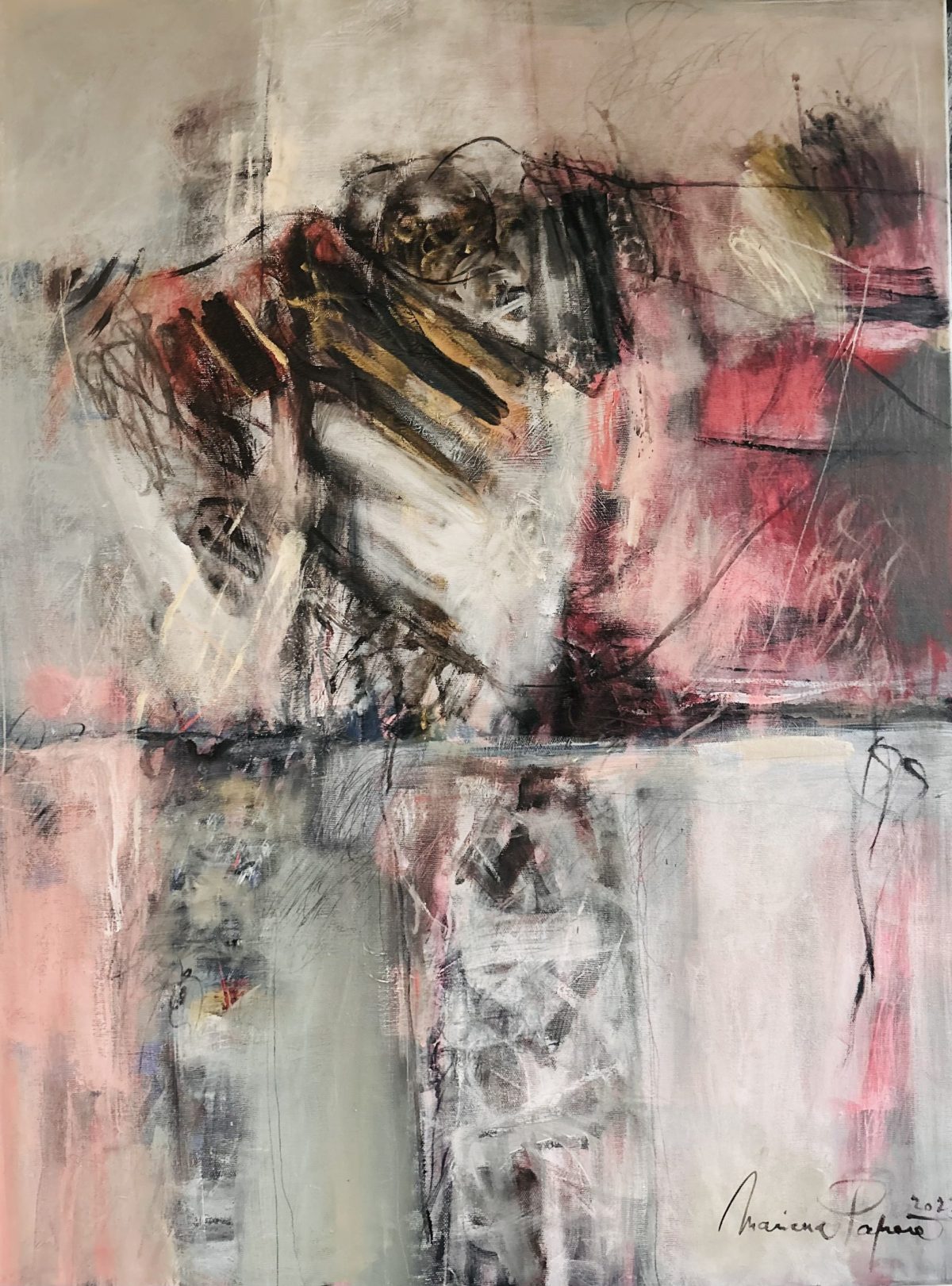 Introspecție 10 – pictură în acrilic, artistă Mariana Papară – Mariana Papară – O Galerie de Artă