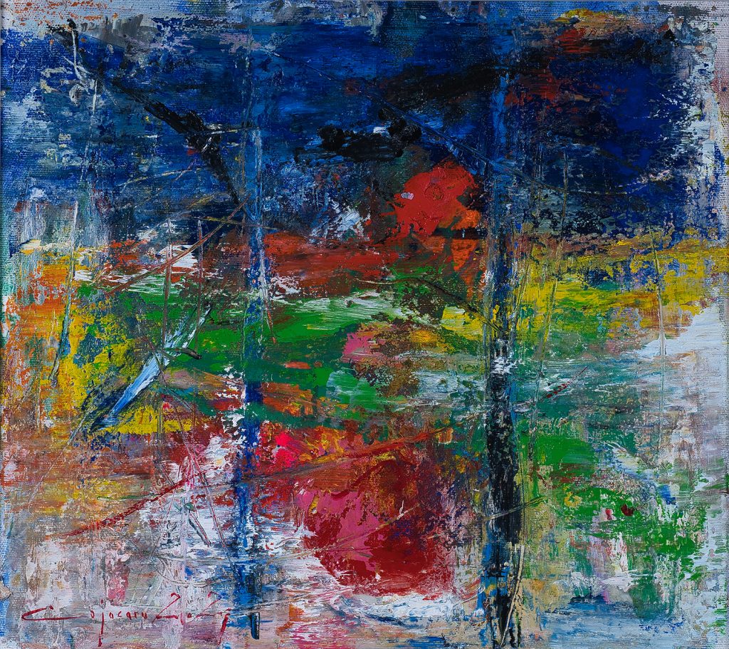 Oglindire – pictură în ulei, artist Iurie Cojocaru – Iurie Cojocaru – O Galerie de Artă
