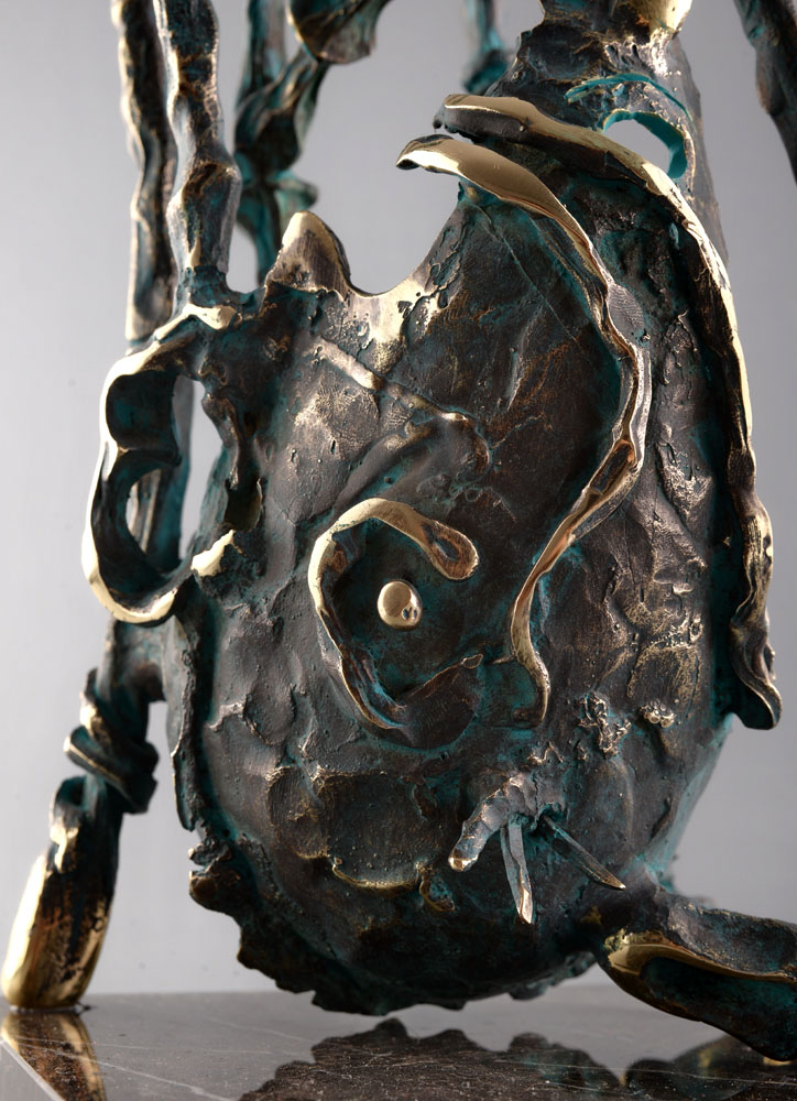 Oglindire – sculptură în bronz, artist Liviu Bumbu – Liviu Bumbu – O Galerie de Artă