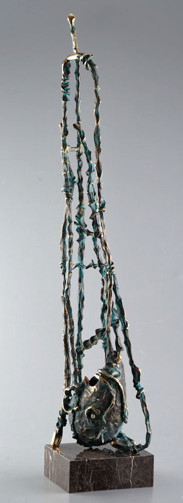 Oglindire – sculptură în bronz, artist Liviu Bumbu – Liviu Bumbu – O Galerie de Artă