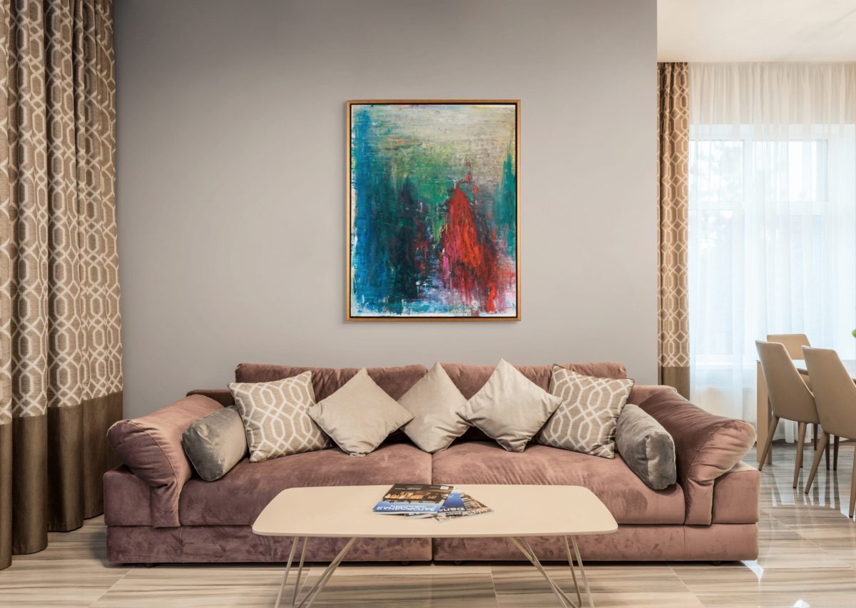 Peisaj imaginar – pictură în ulei, artist Iurie Cojocaru – Iurie Cojocaru – O Galerie de Artă
