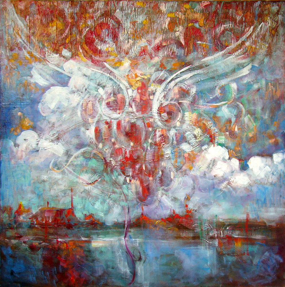 Tulburarea apei – pictură în ulei, artist Petru Leahu – Petru Leahu – O Galerie de Artă