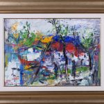Pe uliță – pictură în ulei, artist Iurie Cojocaru – Iurie Cojocaru – O Galerie de Artă
