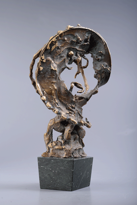 Portret I – sculptură în bronz, artist Liviu Bumbu – Liviu Bumbu – O Galerie de Artă