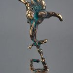 Privire – sculptură în bronz, artist Liviu Bumbu – Liviu Bumbu – O Galerie de Artă