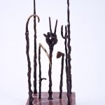 Rămășițele unui ritual – sculptură în bronz, artist Liviu Bumbu – Liviu Bumbu – O Galerie de Artă