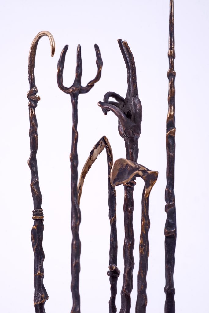 Rămășițele unui ritual – sculptură în bronz, artist Liviu Bumbu – Liviu Bumbu – O Galerie de Artă