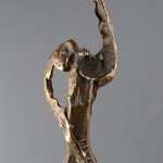 Rănit – sculptură în bronz, artist Liviu Bumbu – Liviu Bumbu – O Galerie de Artă