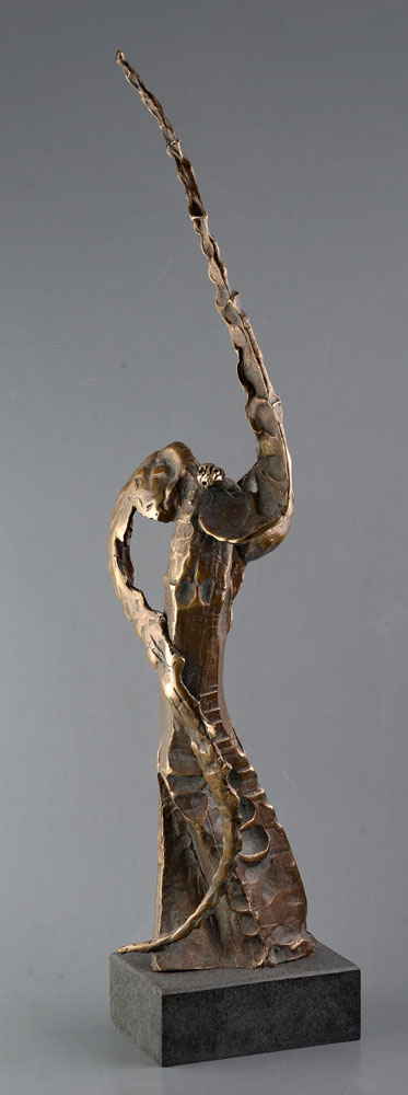 Rănit – sculptură în bronz, artist Liviu Bumbu – Liviu Bumbu – O Galerie de Artă